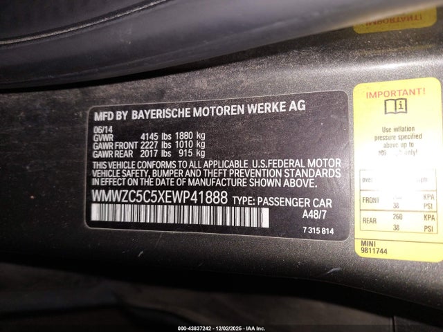 2014 MINI COUNTRYMAN WMWZC5C5XEWP41888 Photo 8