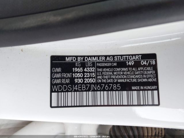 2018 MERCEDES-BENZ CLA 250 WDDSJ4EB7JN676785 Photo 8