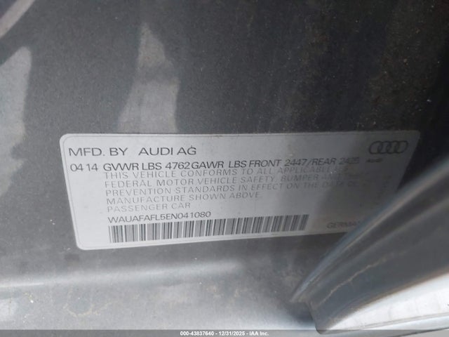 2014 AUDI A4 WAUAFAFL5EN041080 Photo 8