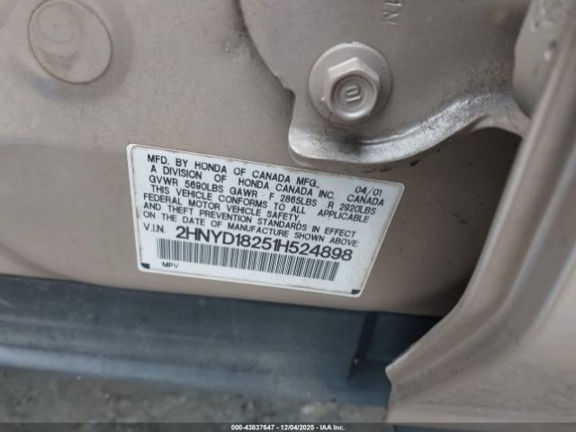 2001 ACURA MDX 2HNYD18251H524898 Photo 8