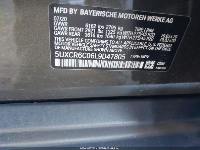 2020 BMW X5 5UXCR6C06L9D47805 Photo 8