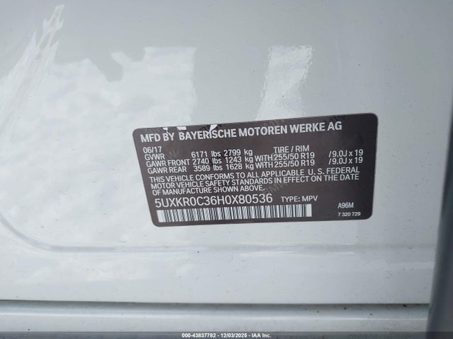 5UXKR0C36H0X80536 BMW X5 Xdrive35i