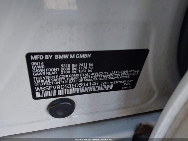 BMW M5 2014 WBSFV9C53ED594146 Image 9