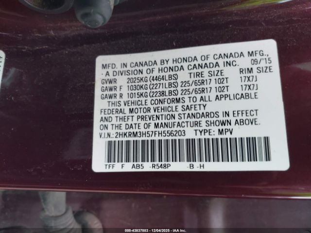 2015 HONDA CR-V 2HKRM3H57FH556203 Photo 8