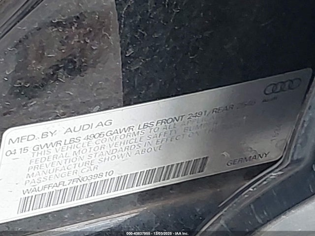 2015 AUDI A4 WAUFFAFL7FN039810 Photo 8