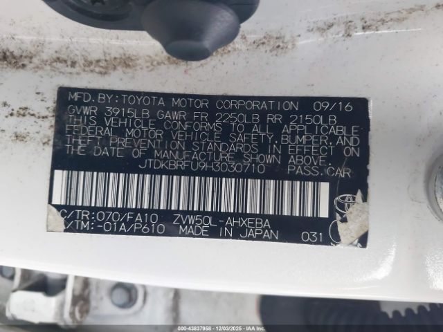 2017 TOYOTA PRIUS JTDKBRFU9H3030710 Photo 8