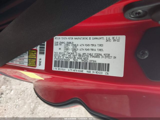 2022 TOYOTA TACOMA 3TYRX5GN3NT066469 Photo 8