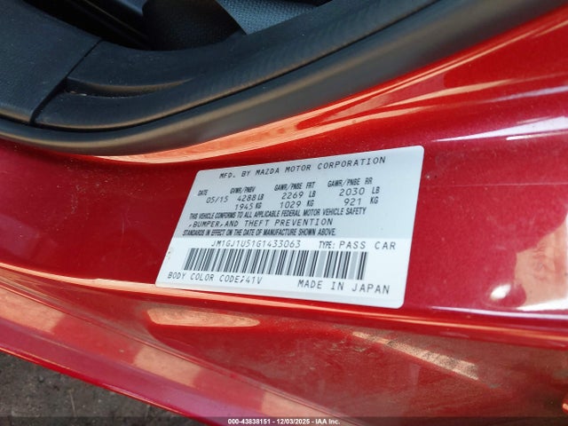 JM1GJ1U51G1433063 Mazda Mazda6 I Sport