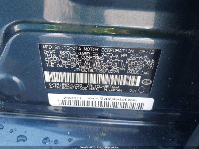 2013 LEXUS GS 350 JTHBE1BL1D5010275 Photo 8