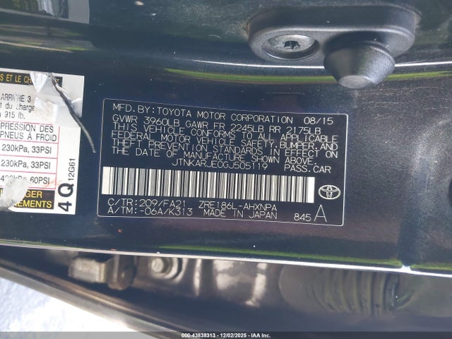 JTNKARJE0GJ505119 Scion IM