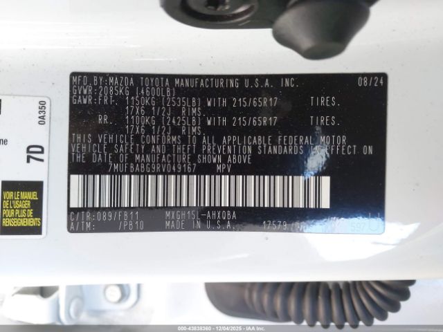 2024 TOYOTA COROLLA CROSS HYBRID 7MUFBABG9RV049167 Photo 8