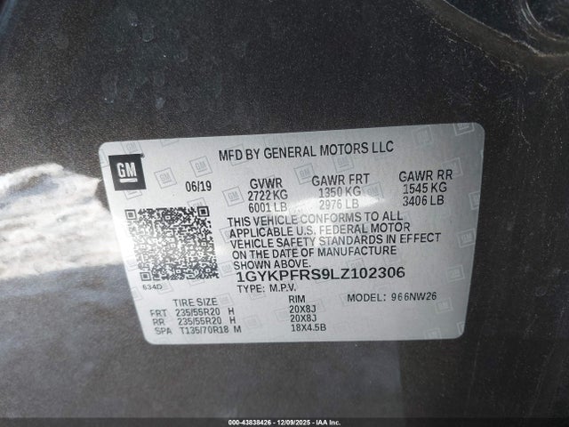 2020 CADILLAC XT6 1GYKPFRS9LZ102306 Photo 8