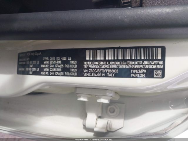 2015 JEEP RENEGADE ZACCJBBT0FPB65002 Photo 8