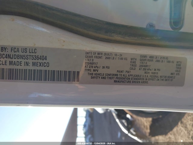 Jeep Compass Latitude 4x4 2025 3C4NJDBN5ST536404 Image 9