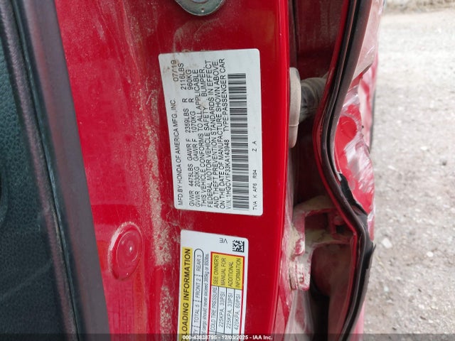 2019 HONDA ACCORD 1HGCV1F33KA143948 Photo 8