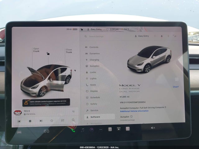 2021 TESLA MODEL Y 5YJYGAEE5MF299954 Photo 6