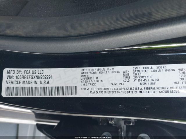 2022 RAM 1500 1C6RREFGXNN202294 Photo 8
