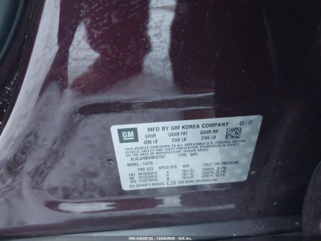 2017 BUICK ENCORE KL4CJASB4HB157507 Photo 8