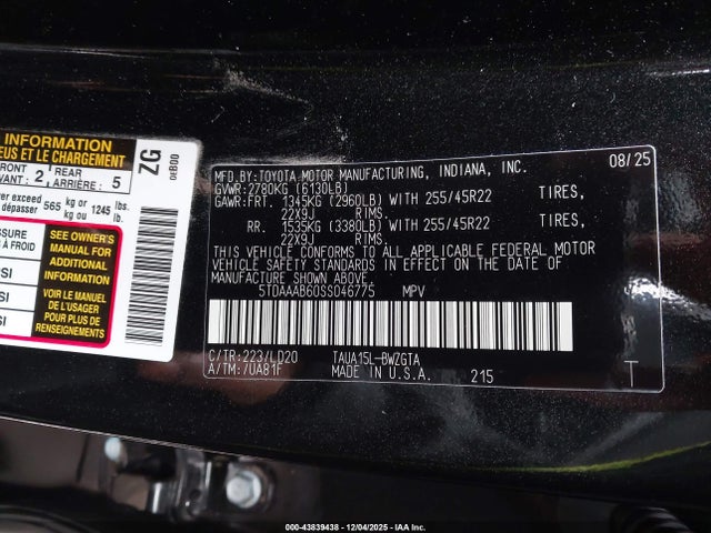 Lexus Tx 350 Luxury 2025 5TDAAAB60SS046775 Image 9