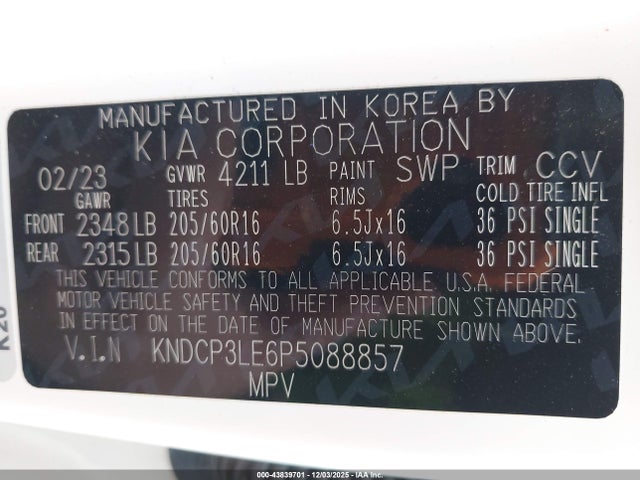 2023 KIA NIRO KNDCP3LE6P5088857 Photo 8