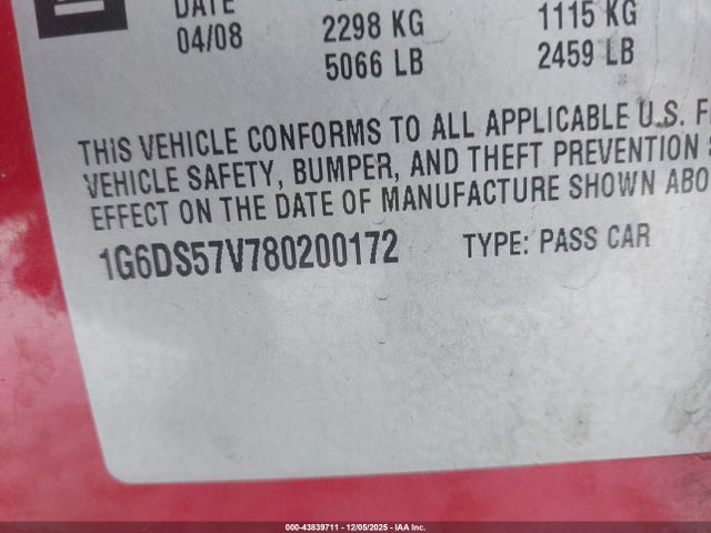 2008 CADILLAC CTS 1G6DS57V780200172 Photo 8