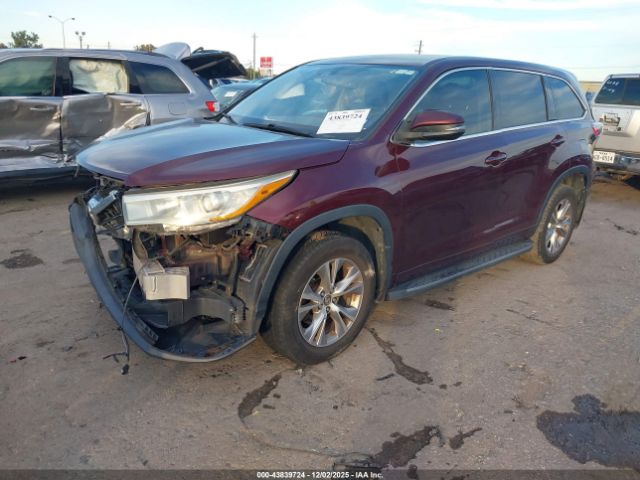 2016 TOYOTA HIGHLANDER 5TDZKRFH2GS180088 Photo 1