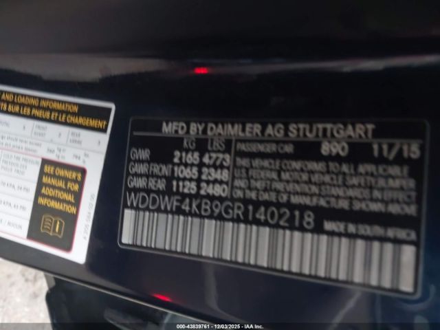 2016 MERCEDES-BENZ C 300 WDDWF4KB9GR140218 Photo 8