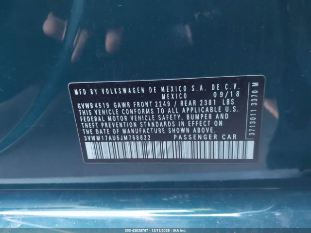 2018 VOLKSWAGEN GOLF ALLTRACK 3VWM17AU5JM768822 Photo 8