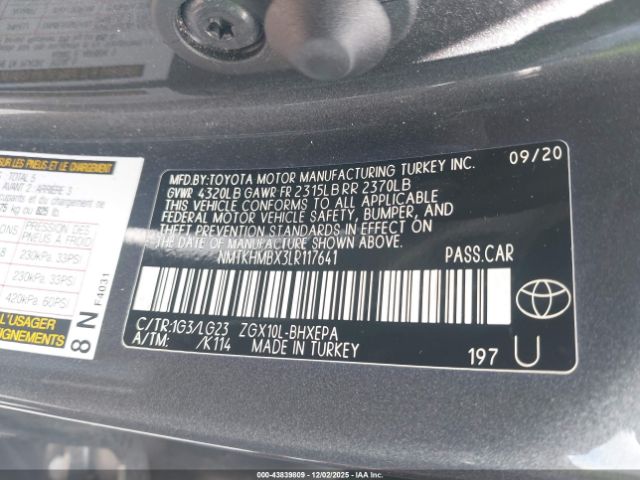 2020 TOYOTA C-HR NMTKHMBX3LR117641 Photo 8