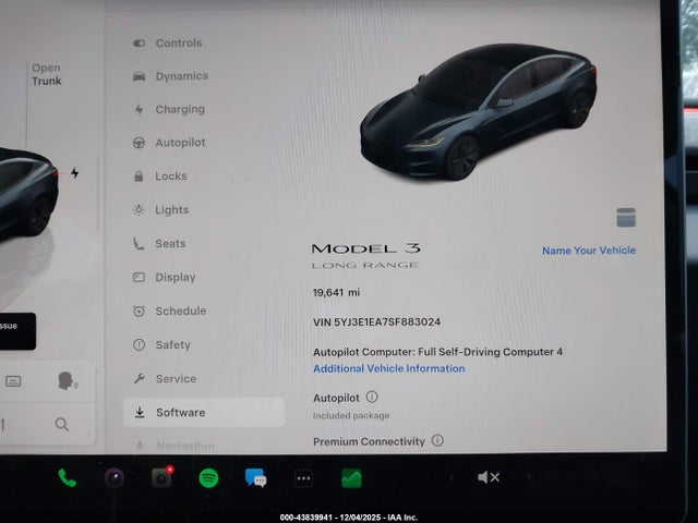 2025 TESLA MODEL 3 5YJ3E1EA7SF883024 Photo 6