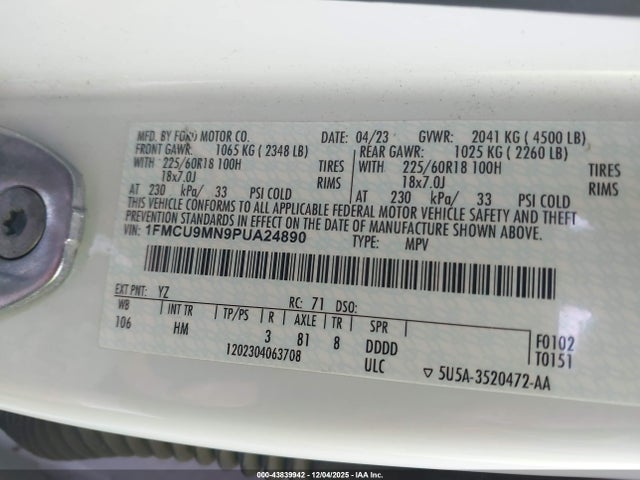 Ford Escape St-line 2023 1FMCU9MN9PUA24890 Image 9