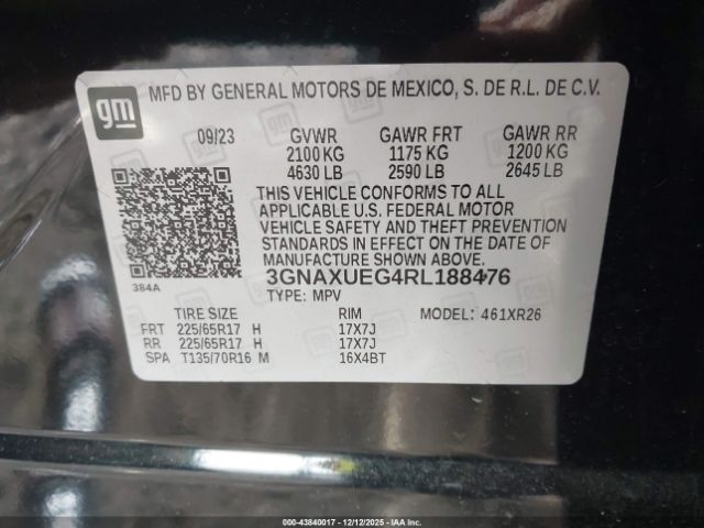 2024 CHEVROLET EQUINOX 3GNAXUEG4RL188476 Photo 8