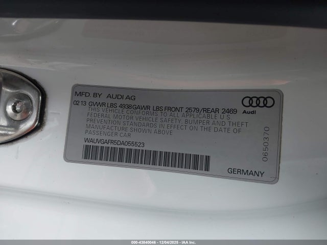 2013 AUDI S5 WAUVGAFR5DA055523 Photo 8