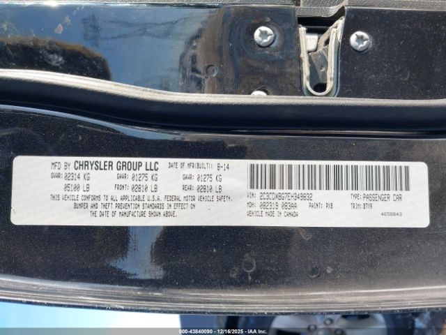 2014 DODGE CHARGER 2C3CDXBG7EH349832 Photo 8