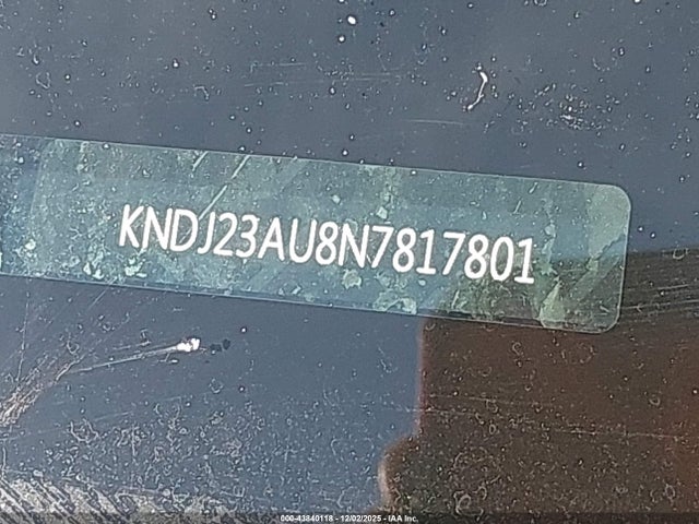43840118 :رقم المزاد ، KNDJ23AU8N7817801 vin ، 2022 Kia Soul S مزاد بيع