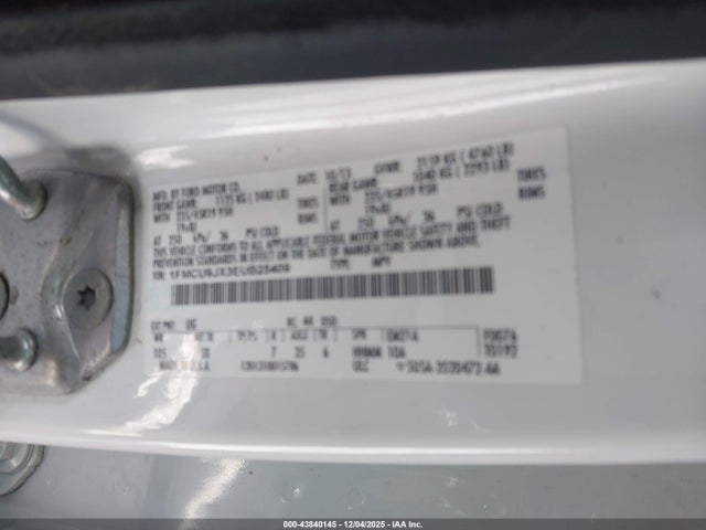 Продаж на аукціоні авто 2014 Ford Escape Titanium, vin: 1FMCU9JX3EUB25409, номер лоту: 43840145
