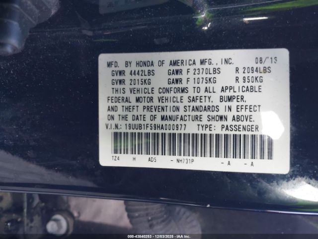 2017 ACURA TLX 19UUB1F59HA000977 Photo 8