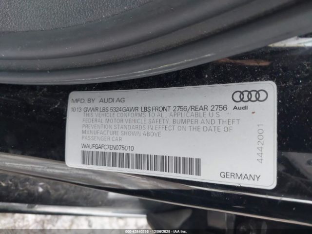 2014 AUDI A6 WAUFGAFC7EN075010 Photo 8