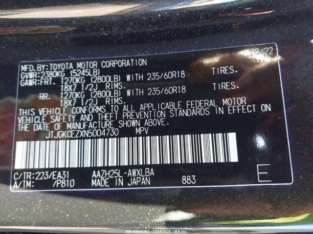 2022 LEXUS NX 350H JTJGKCEZXN5004730 Photo 8