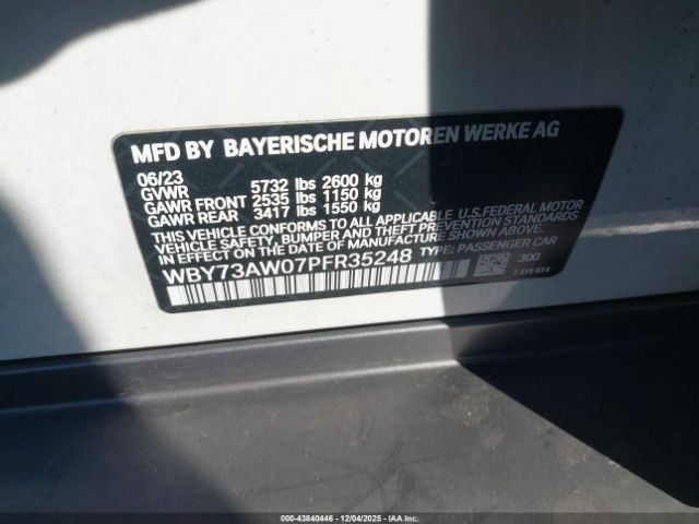 2023 BMW I4 WBY73AW07PFR35248 Photo 8