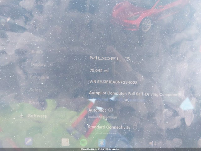 2022 TESLA MODEL 3 5YJ3E1EA8NF234028 Photo 6