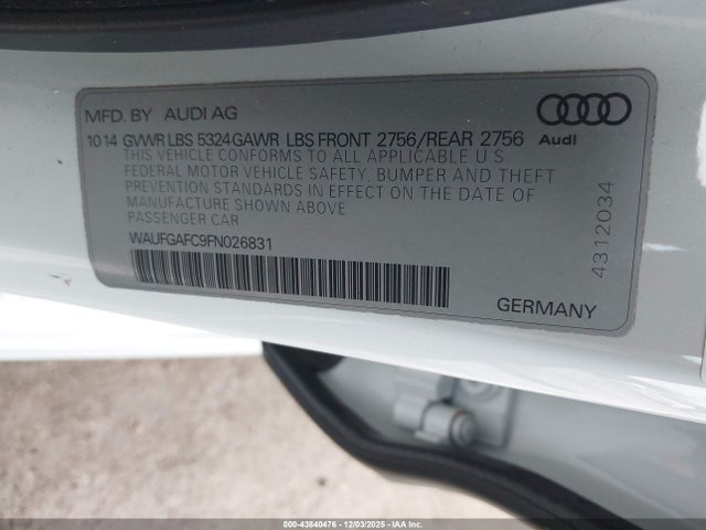 2015 AUDI A6 WAUFGAFC9FN026831 Photo 8