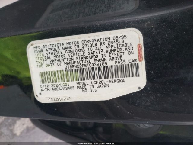 1996 LEXUS LS JT8BH22F6T0038169 Photo 8