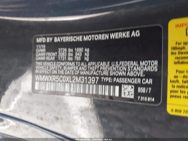 Mini Hardtop Cooper S 2020 WMWXR5C0XL2M31397 Image 25