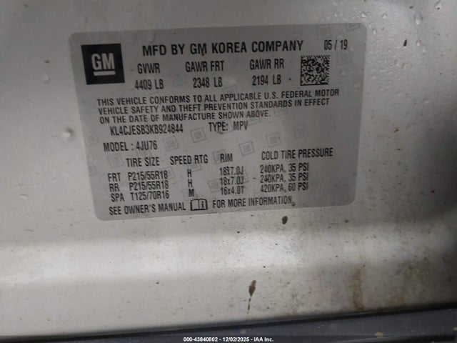 Buick Encore Awd Preferred 2019 KL4CJESB3KB924844 Image 9