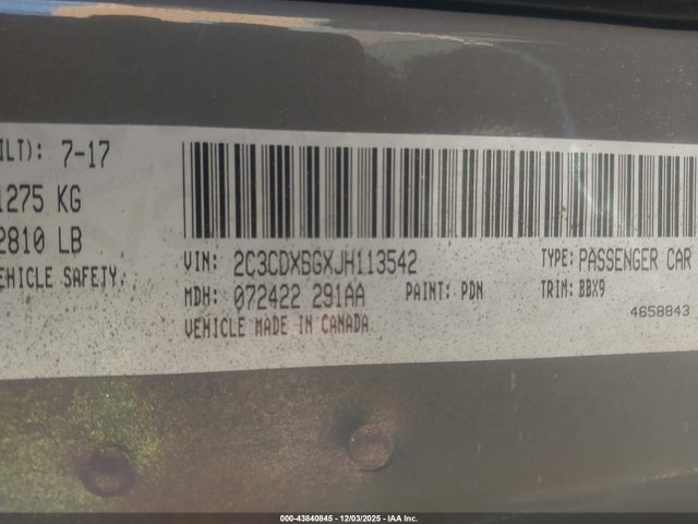 Dodge Charger 2018 2C3CDXBGXJH113542 Image 9