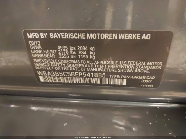 2014 BMW 328I WBA3B5C58EP541885 Photo 8