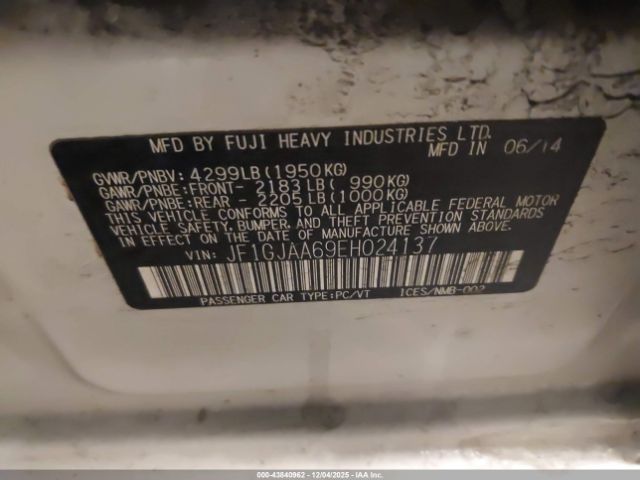 2014 SUBARU IMPREZA JF1GJAA69EH024137 Photo 8