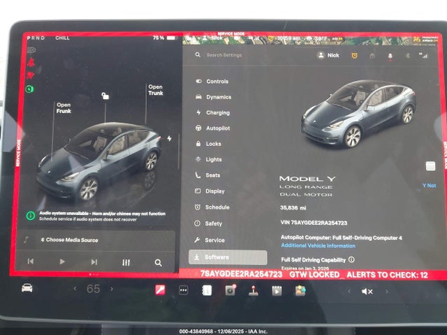 2024 TESLA MODEL Y 7SAYGDEE2RA254723 Photo 6