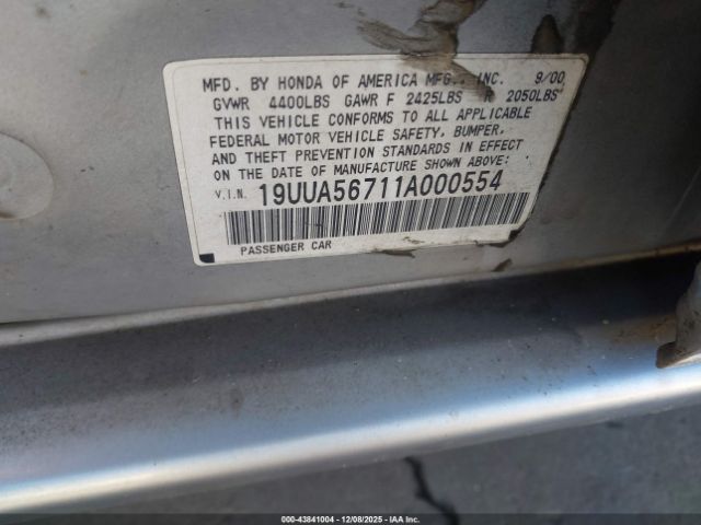 2001 ACURA TL 19UUA56711A000554 Photo 8